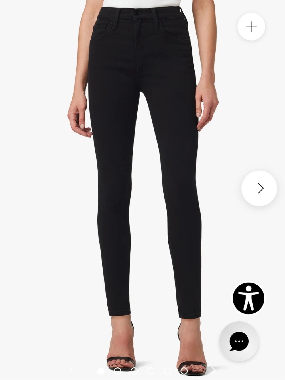 Joe’s Jeans Black Skinny Ankle Jeans Women’s Size 27 Stretch Denim